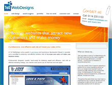 Tablet Screenshot of 1stwebdesigns.com